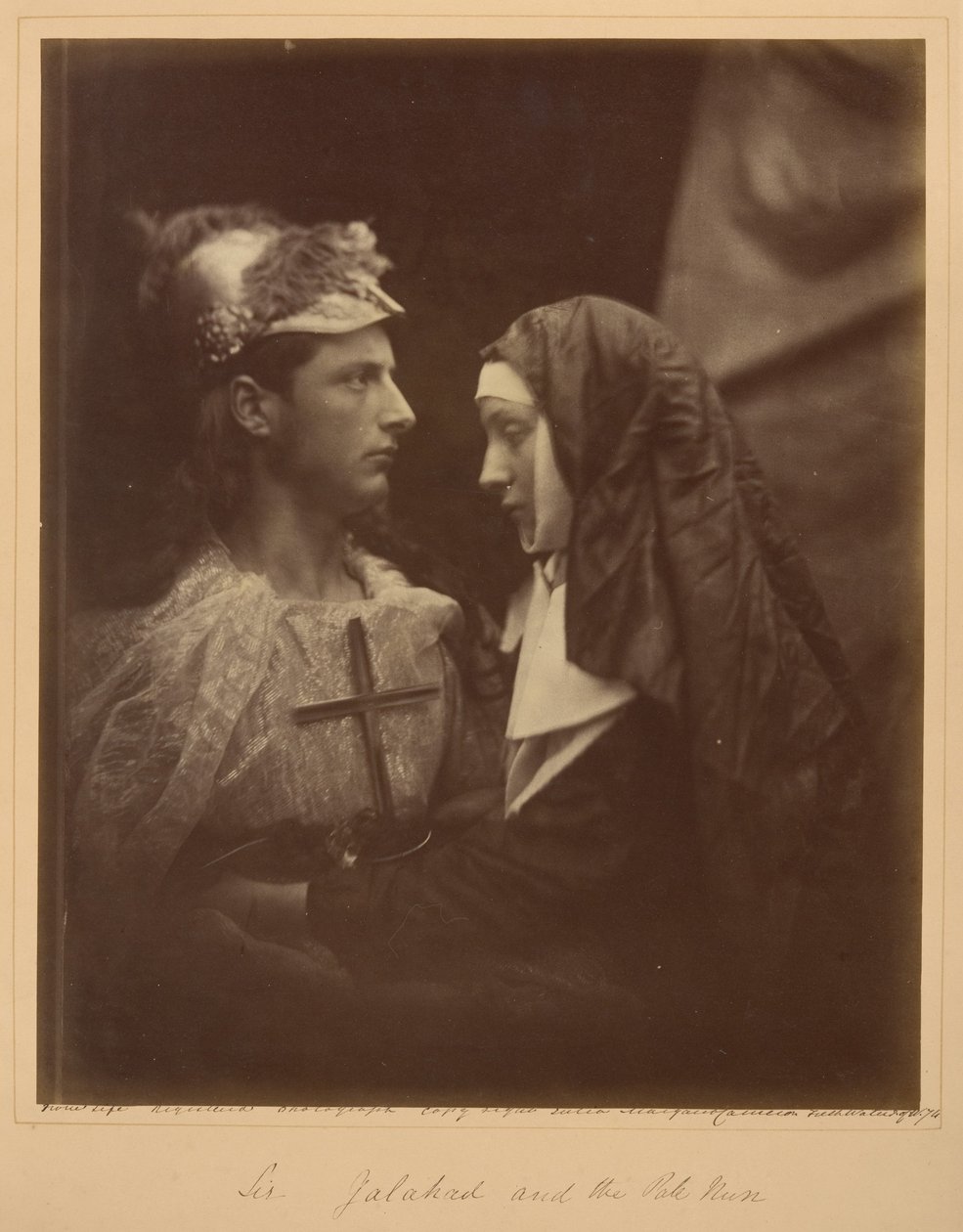 Sir Galahad e a freira pálida de Julia Margaret Cameron
