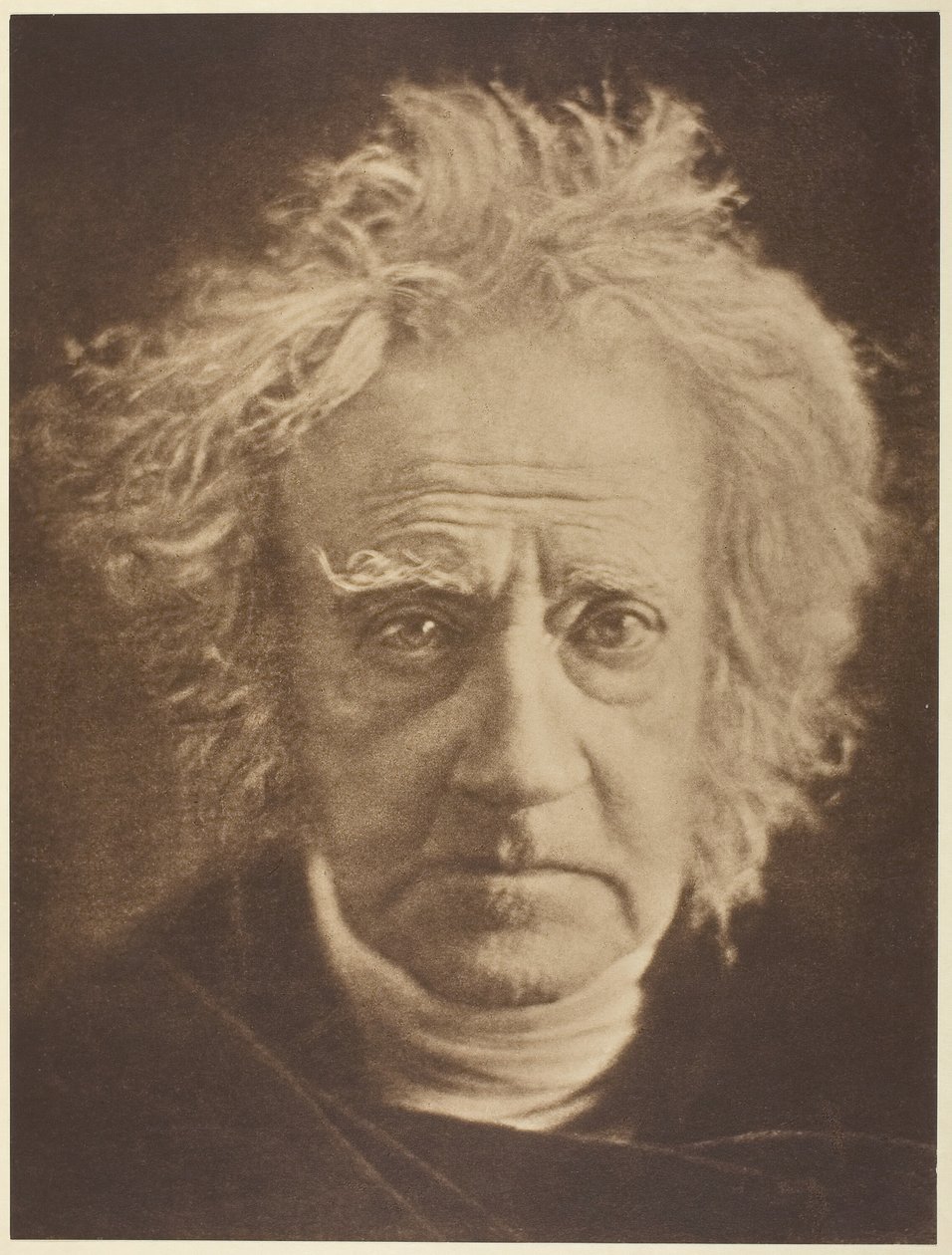 Sir John Herschel, 1867, impresso em 1875. de Julia Margaret Cameron