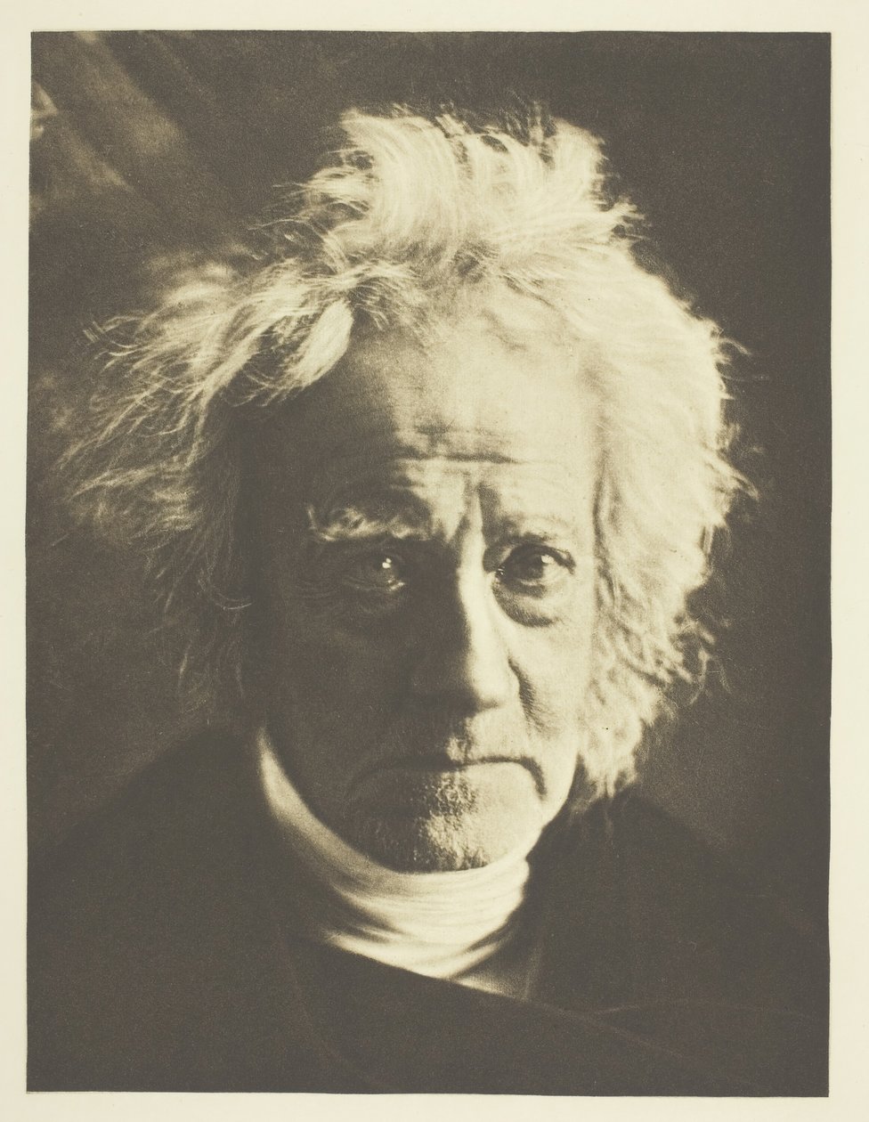 Sir John Herschel, 1867, impresso em Outubro de 1890. de Julia Margaret Cameron