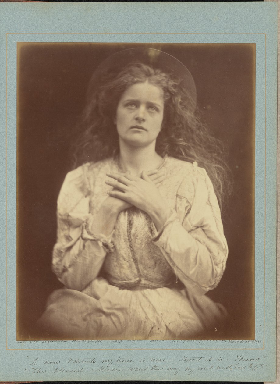 «Assim, penso agora que a minha hora está próxima - confio que sim - sei que a Música bendita seguiu o caminho que a minha alma terá de seguir» de Julia Margaret Cameron