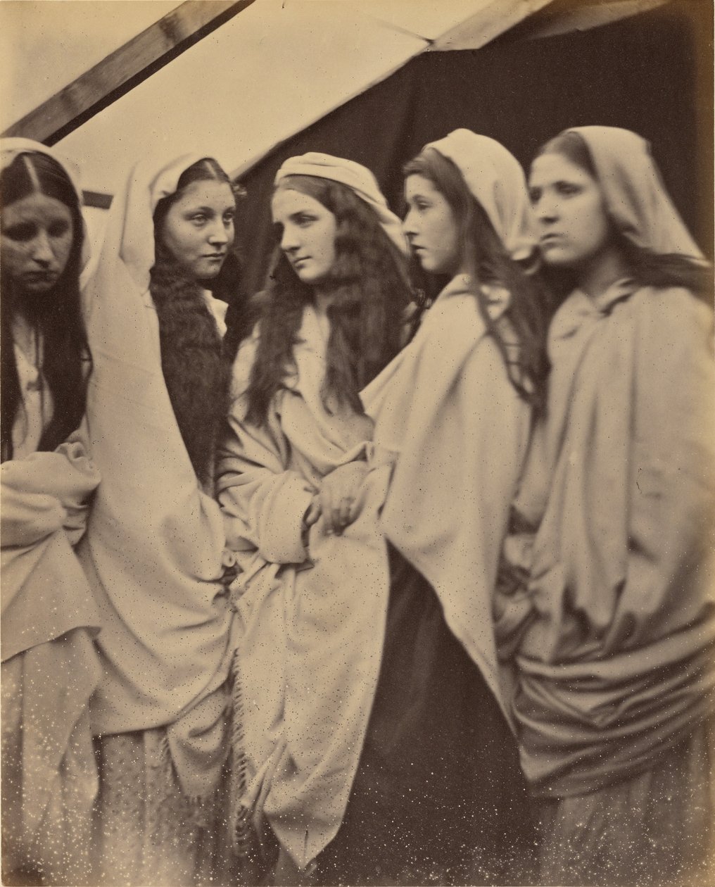 As cinco virgens insensatas de Julia Margaret Cameron