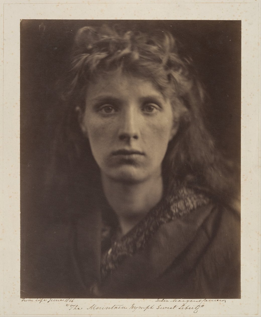 A ninfa da montanha Doce Liberdade de Julia Margaret Cameron