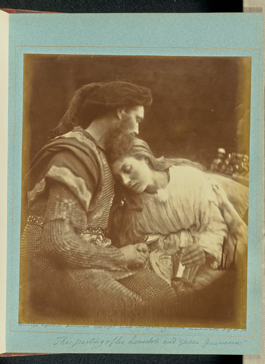 A despedida de Sir Lancelot e da rainha Guinevere de Julia Margaret Cameron