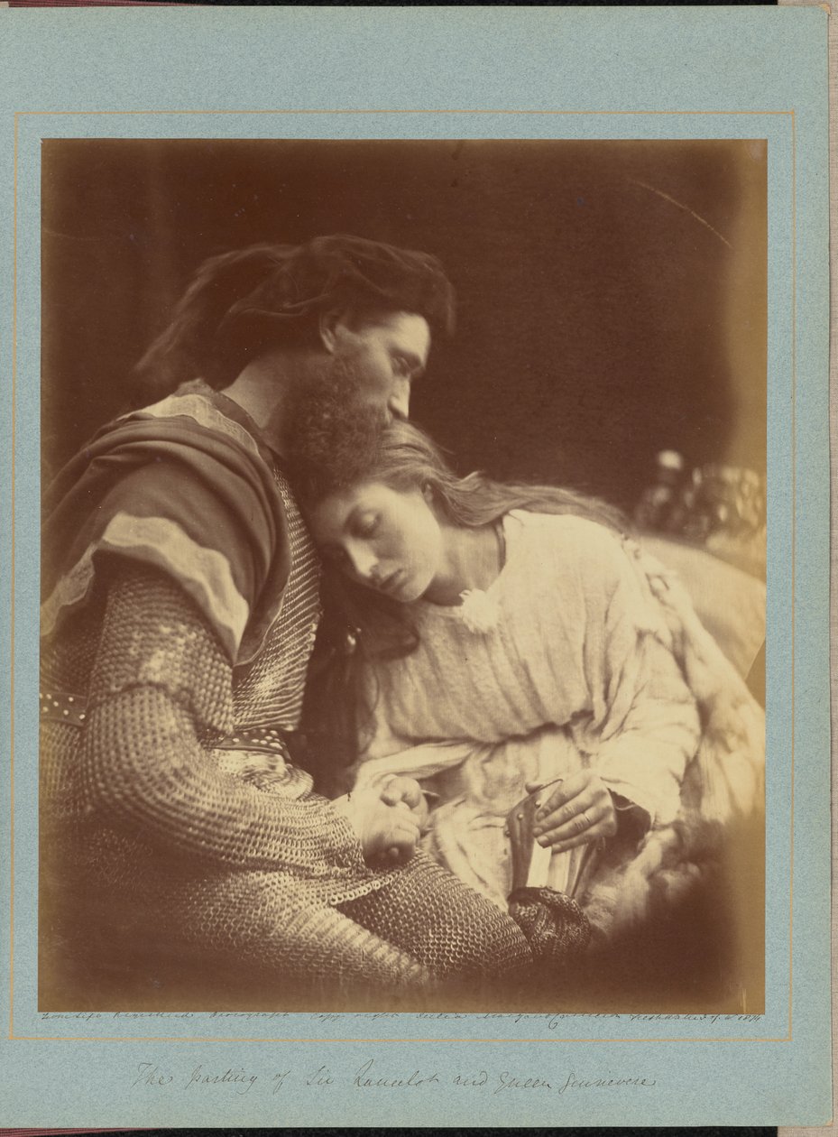 A despedida de Sir Lancelot e da rainha Guinevere de Julia Margaret Cameron