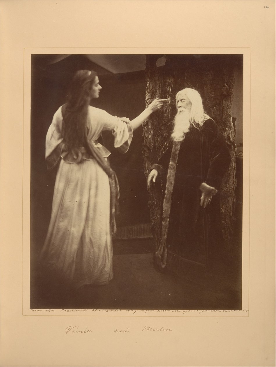 Vivien e Merlim de Julia Margaret Cameron