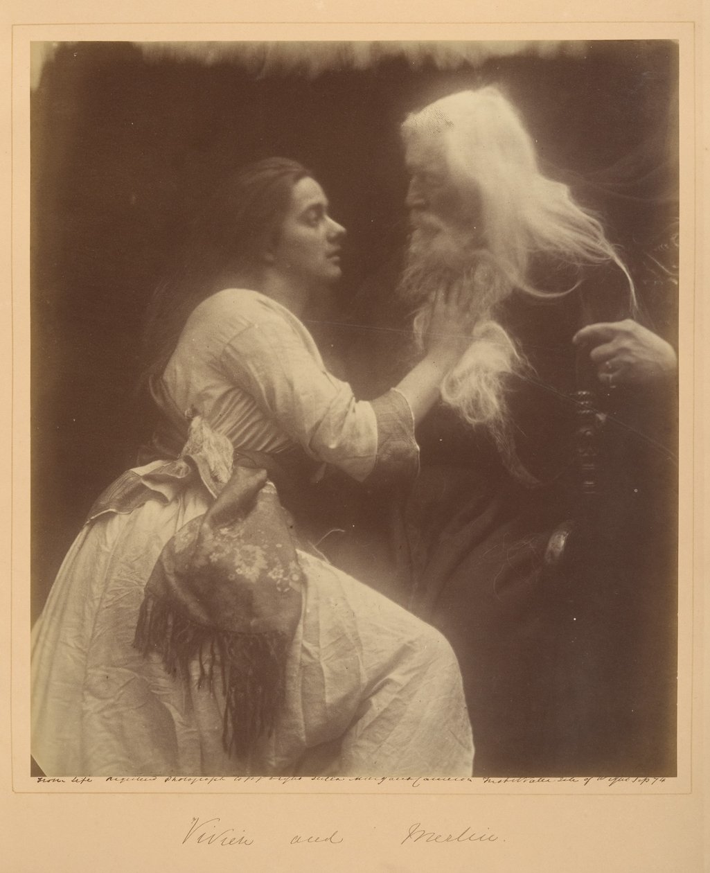 Vivien e Merlin de Julia Margaret Cameron
