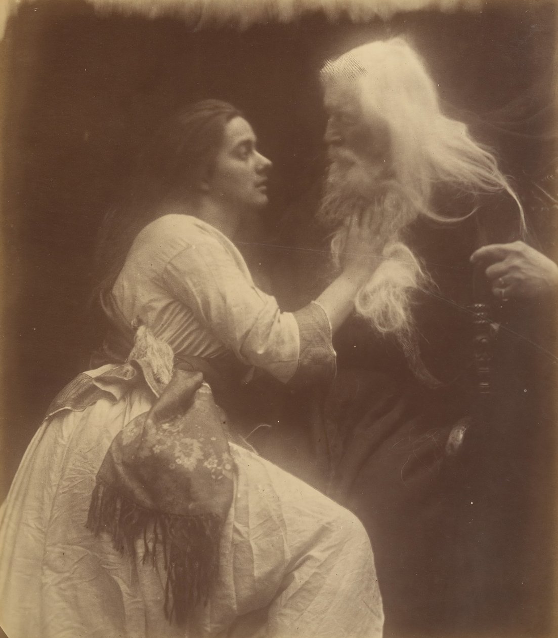 Vivien e Merlin, Setembro de 1874 . de Julia Margaret Cameron