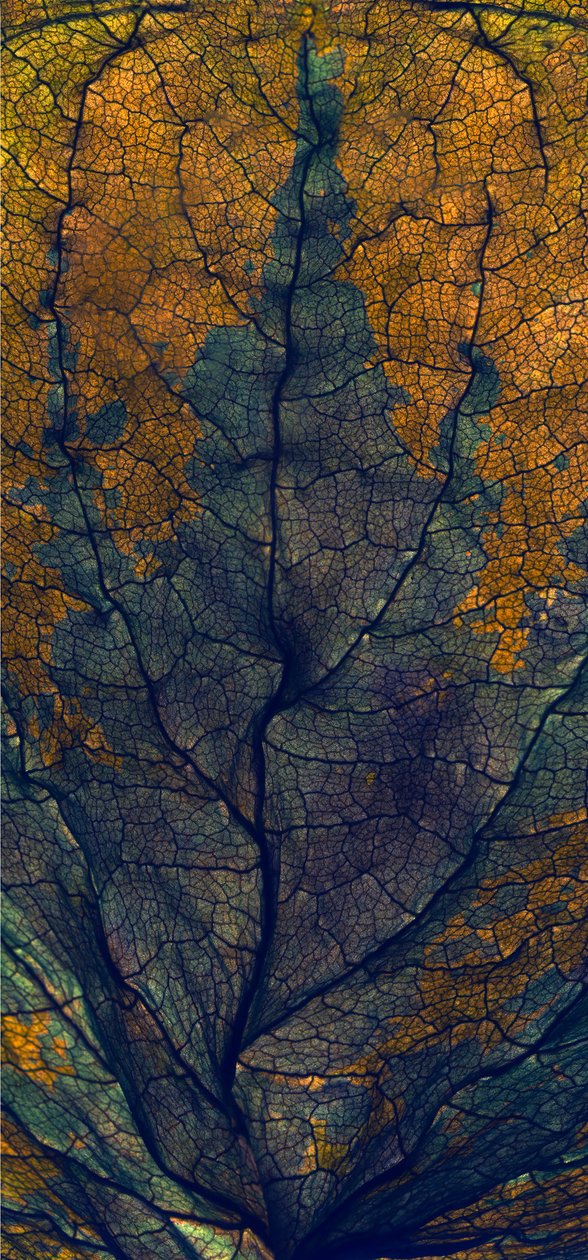Coleus Window, 2008, (fotograma digital, impressão original digital) de Julia McLemore