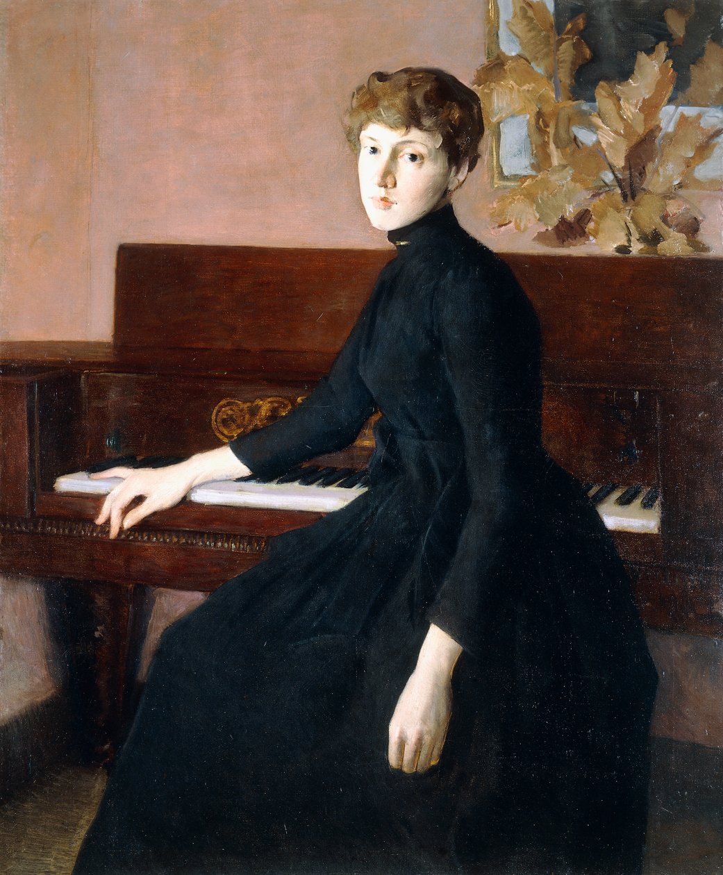 No piano, de Julian Alden Weir