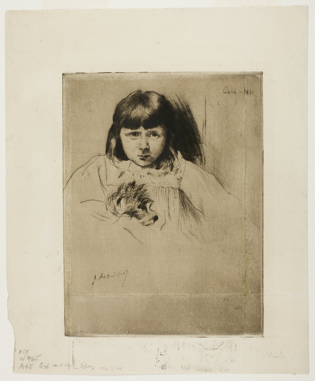 Cara de Julian Alden Weir