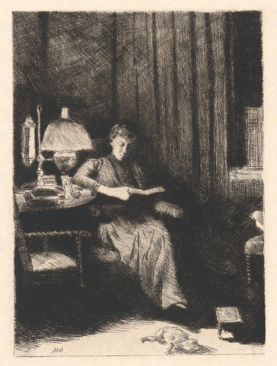 A Lâmpada da Noite de Julian Alden Weir