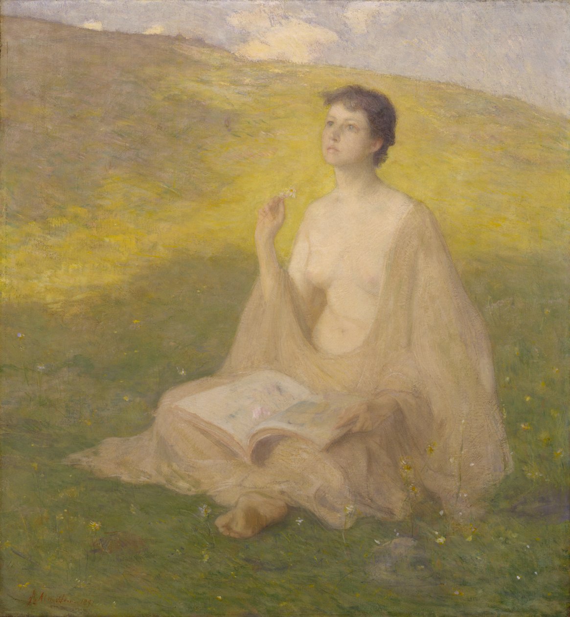 The Open Book, 1891. de Julian Alden Weir