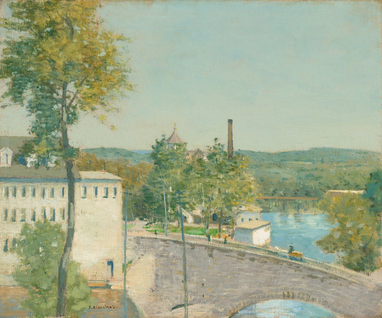 US Thread Company Mills, Willimantic, Connecticut de Julian Alden Weir