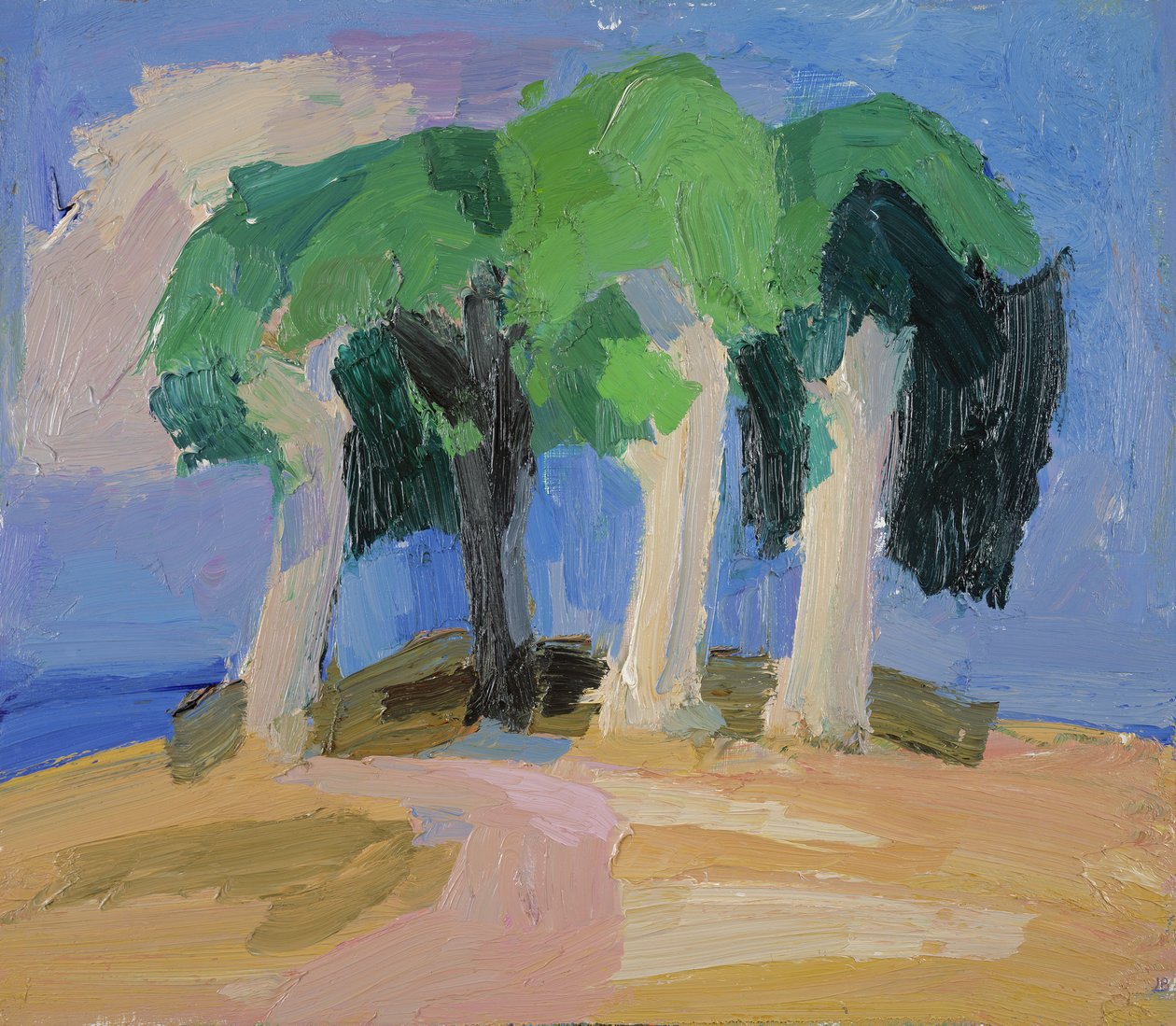 Hill Top, Burford (óleo a bordo) de Julian Bailey