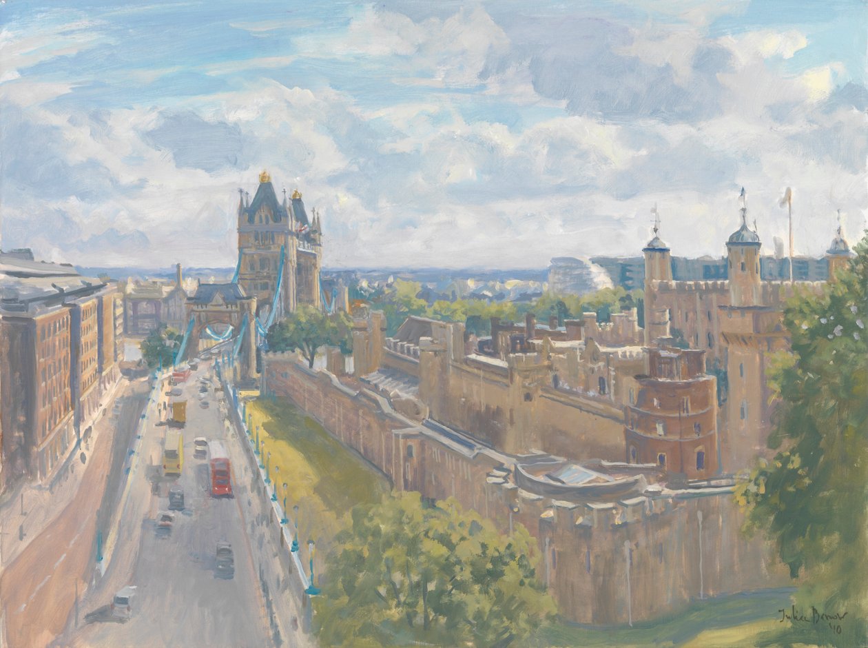 Tower Bridge e a Torre de Londres, 2010 de Julian Barrow