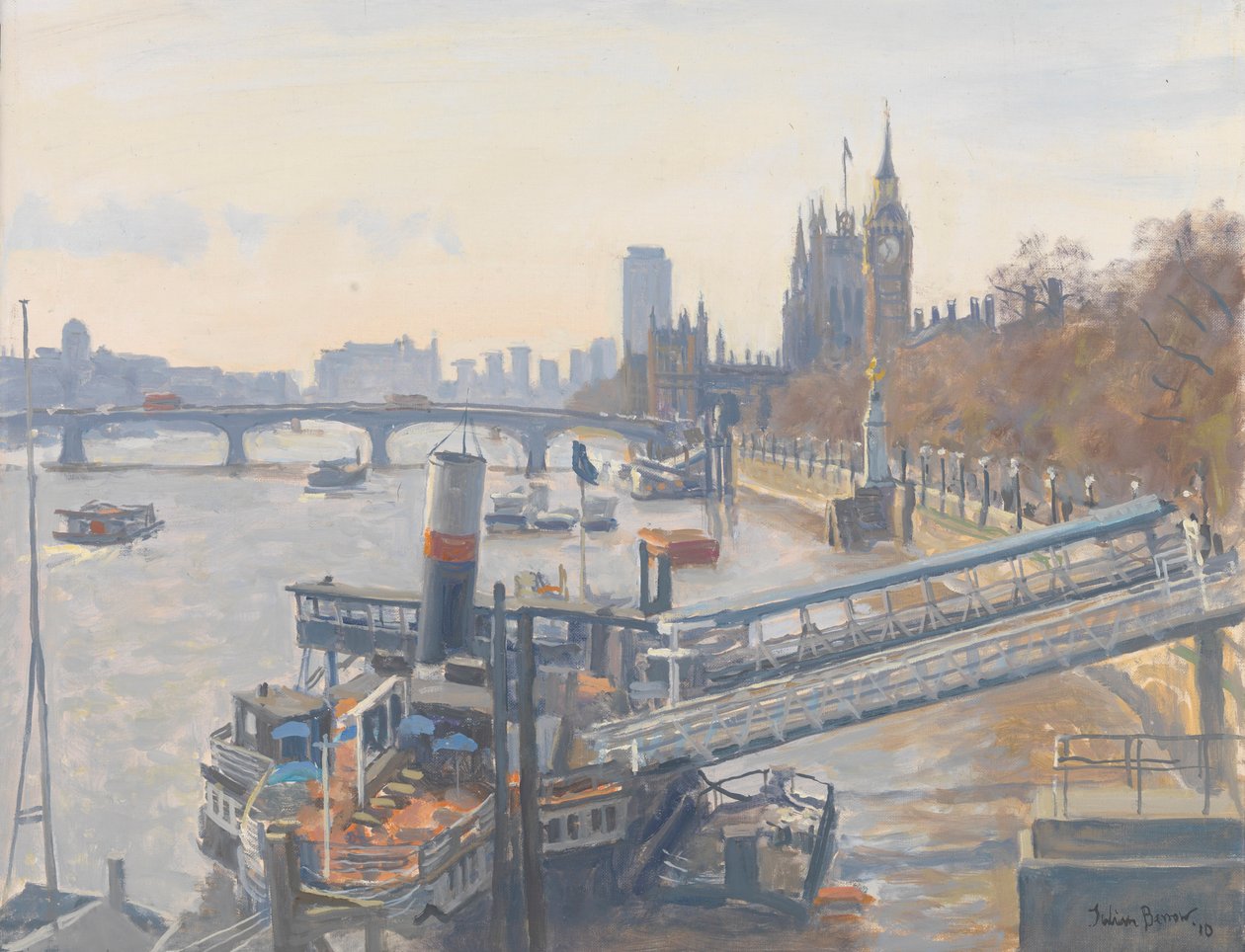 Westminster da Ponte Hungerford, 2010 de Julian Barrow