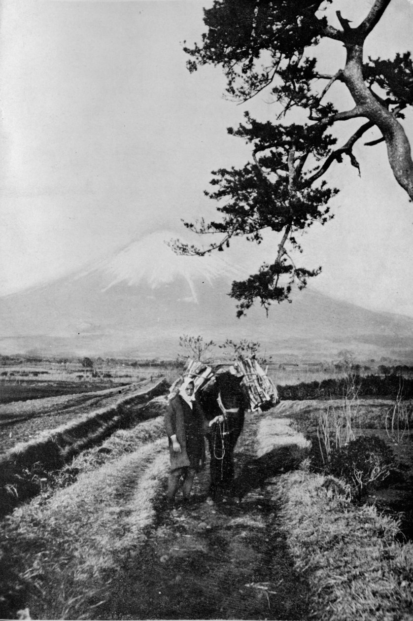 Camponeses da região de Fuji não pelo nome, mas apenas como O Yama, a Montanha Honrosa, c1900, de Julian Leonard Street