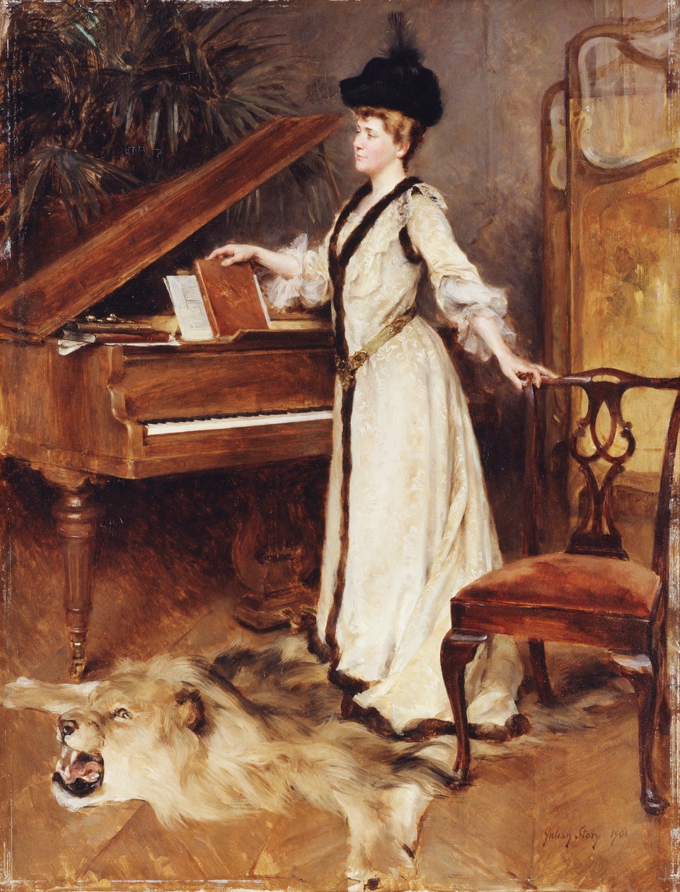 Retrato da Sra. 1901 de Julian Russell Story