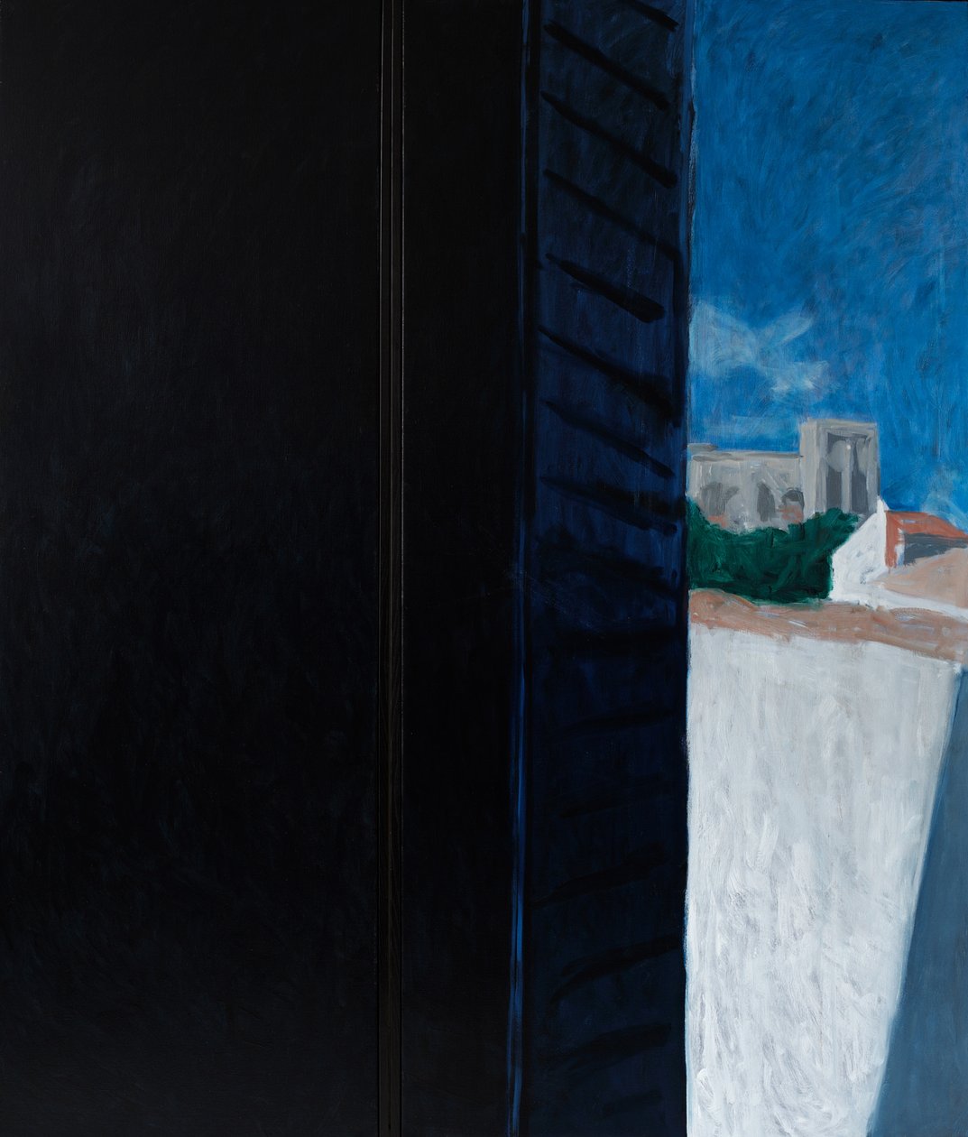 Hotel-Avignon (acrílico e óleo sobre tela) de Julie Held