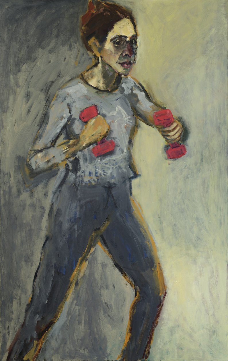 Auto-Retrato, 2015, (acrílico e óleo sobre tela) de Julie Held