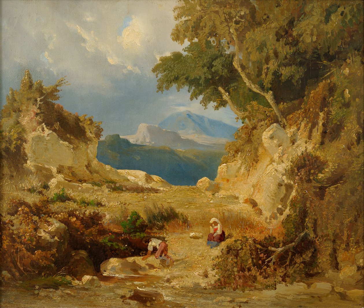 Paisagem italiana de Julie Wilhelmine Hagen Schwarz