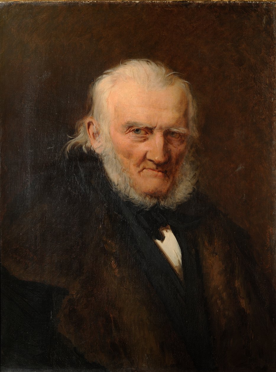 Retrato do artista August Hagen de Julie Wilhelmine Hagen Schwarz