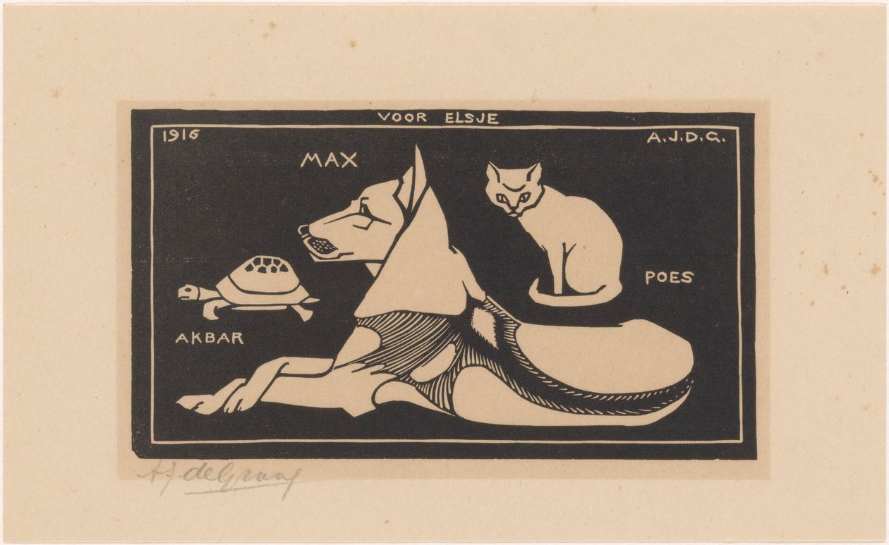 Akbar, Max, Poes (título sobre o objecto) de Julie de Graag (signed by artist)