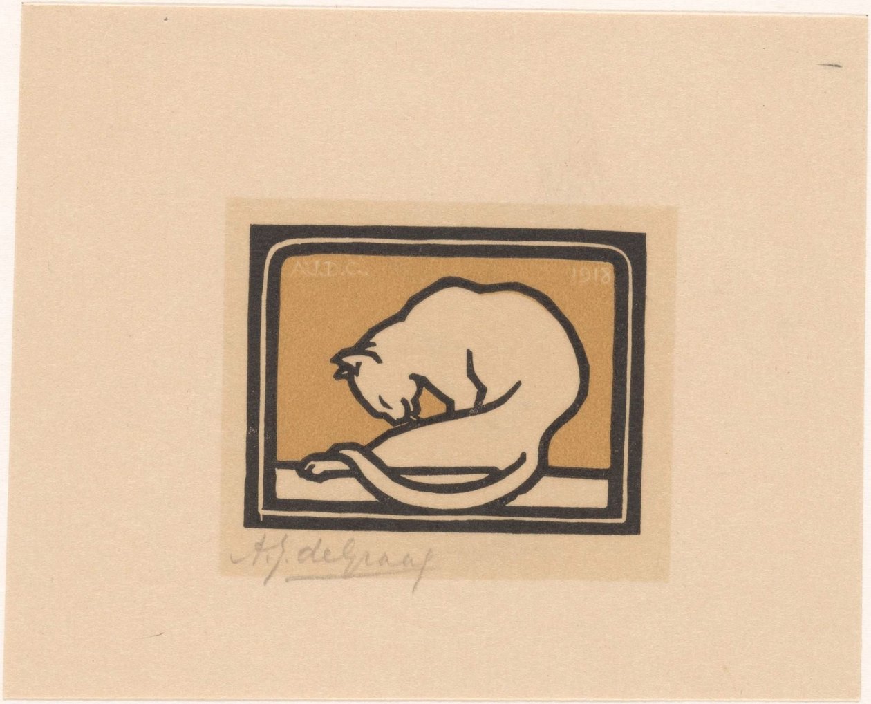 Gato de lavagem de Julie de Graag (signed by artist)