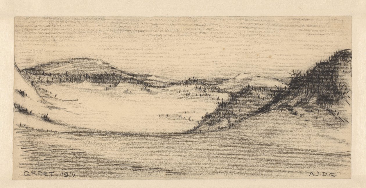 Paisagem de dunas em Groet de Julie de Graag