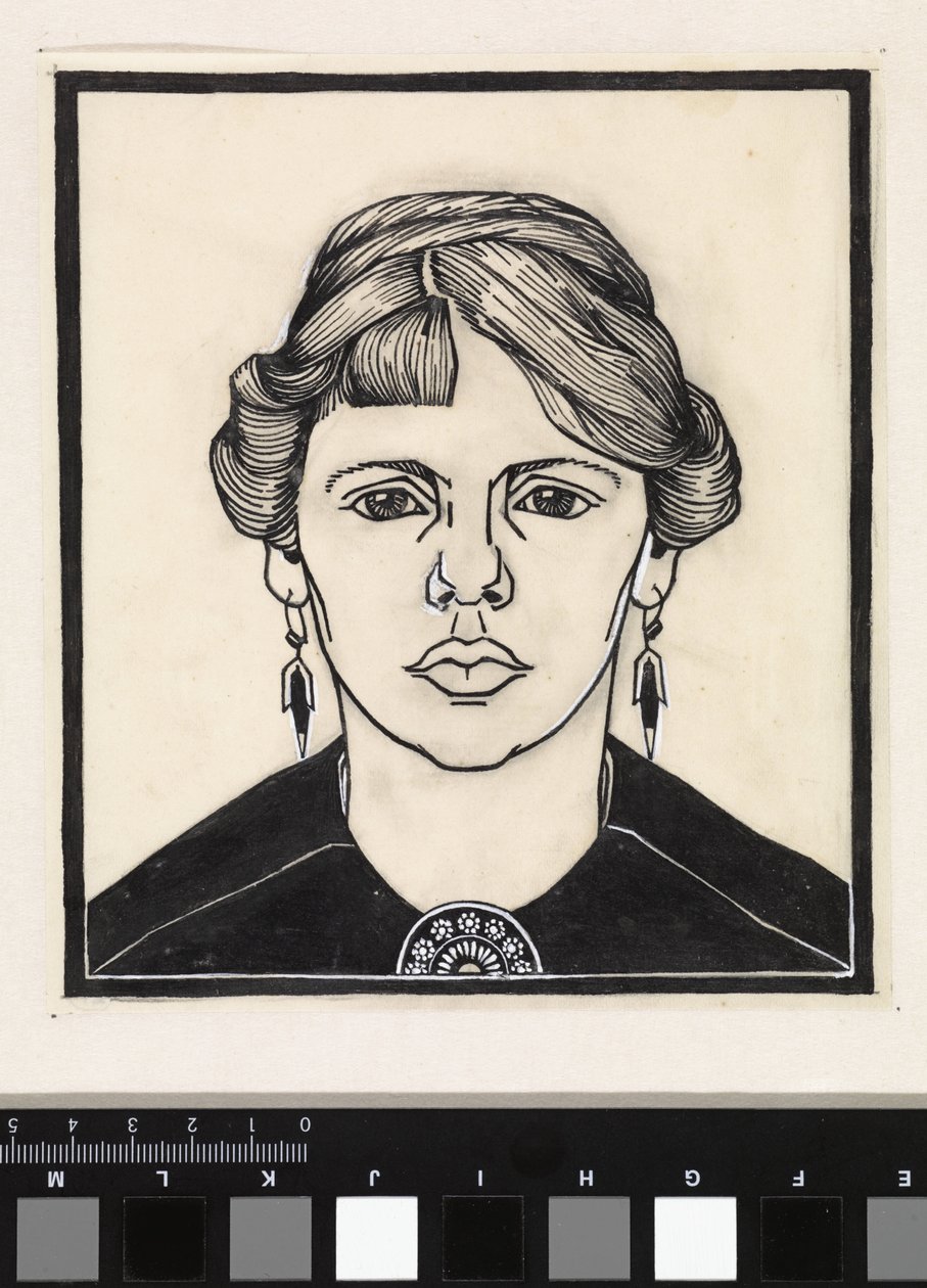 Retrato de uma mulher, de frente de Julie de Graag