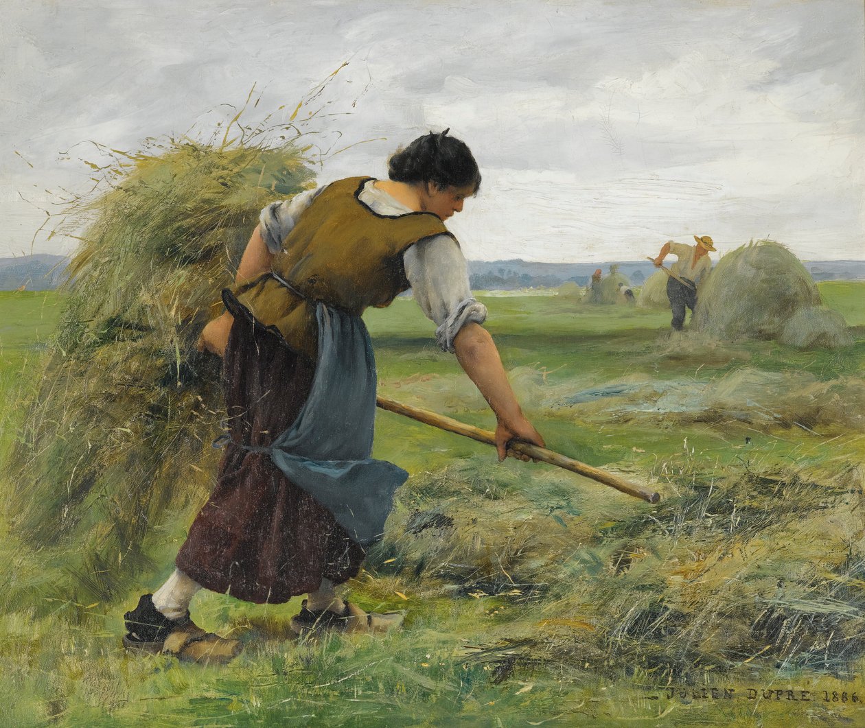 Os ceifeiros (colheita de feno) de Julien Dupre