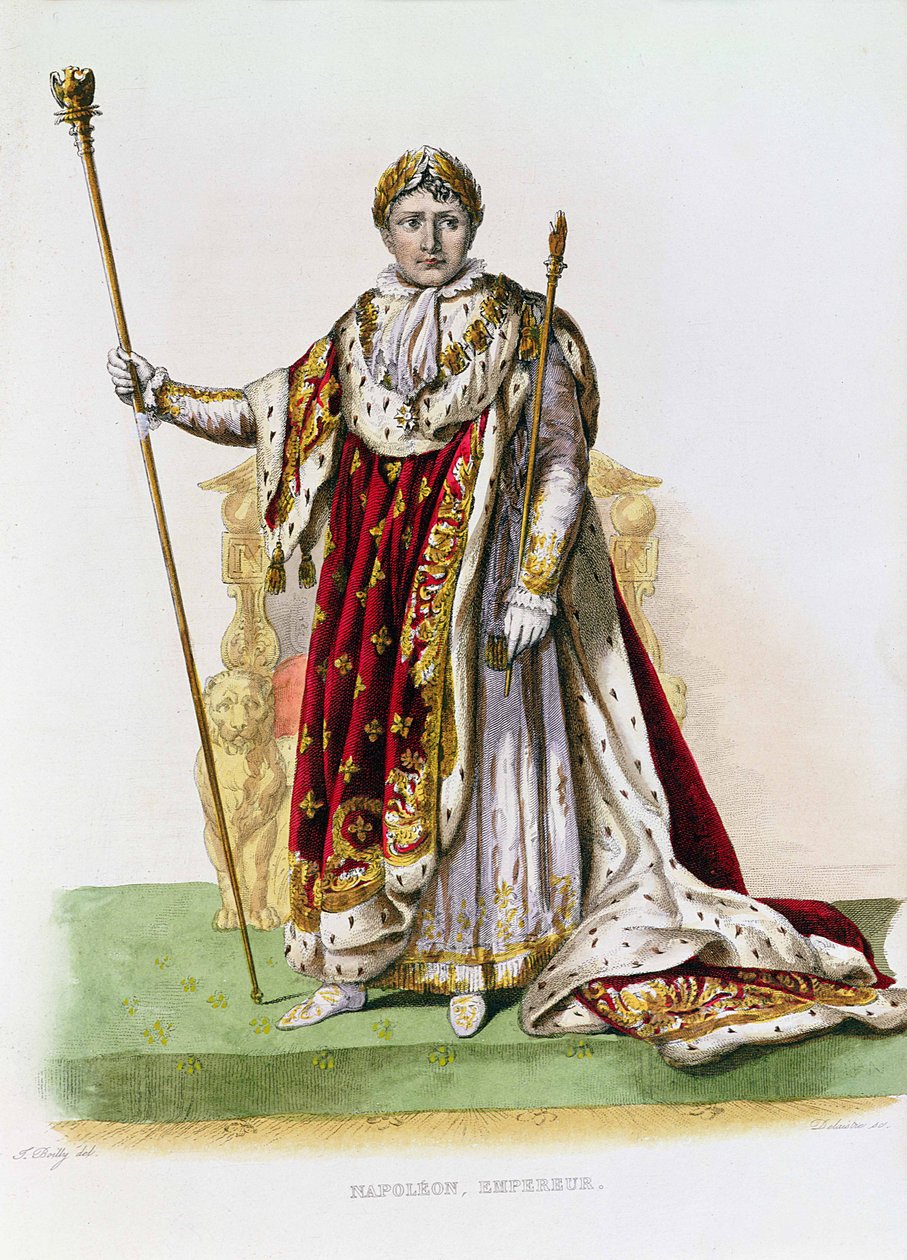 Imperador Napoleão II (1808-1873) gravado por Delaistre, c.1830 (gravura a cores) de Julien Leopold Boilly