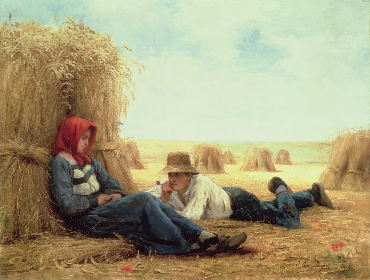 Hora da Colheita, 1878 de Julien Dupre