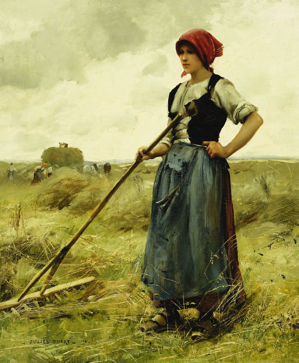Tempo de colheita, 1890 de Julien Dupre