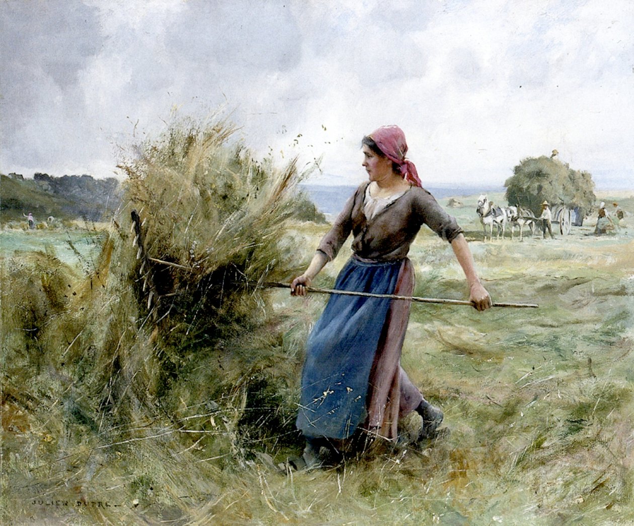 Feno (óleo sobre tela) de Julien Dupre