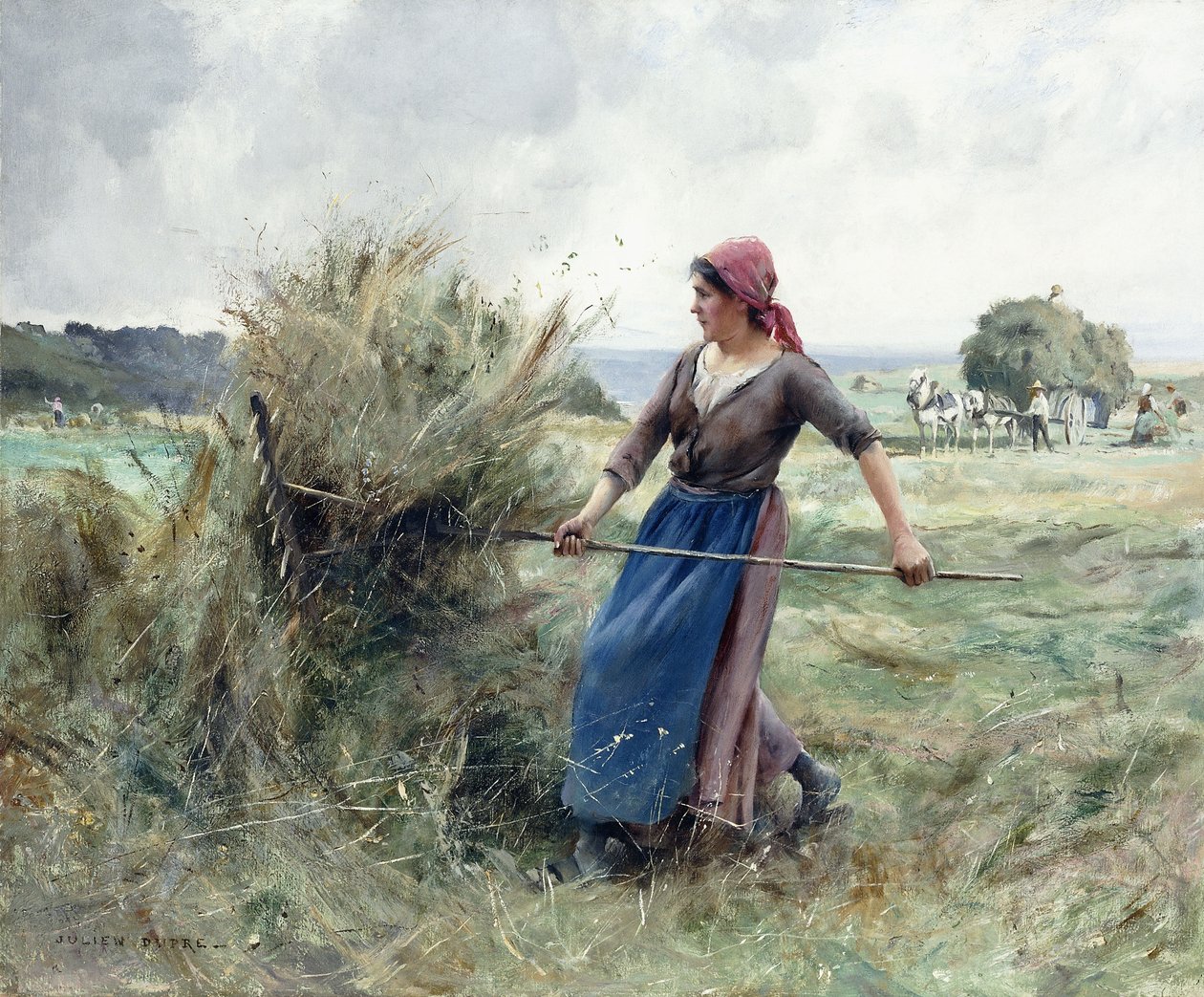 Camponês e Feno, de Julien Dupre