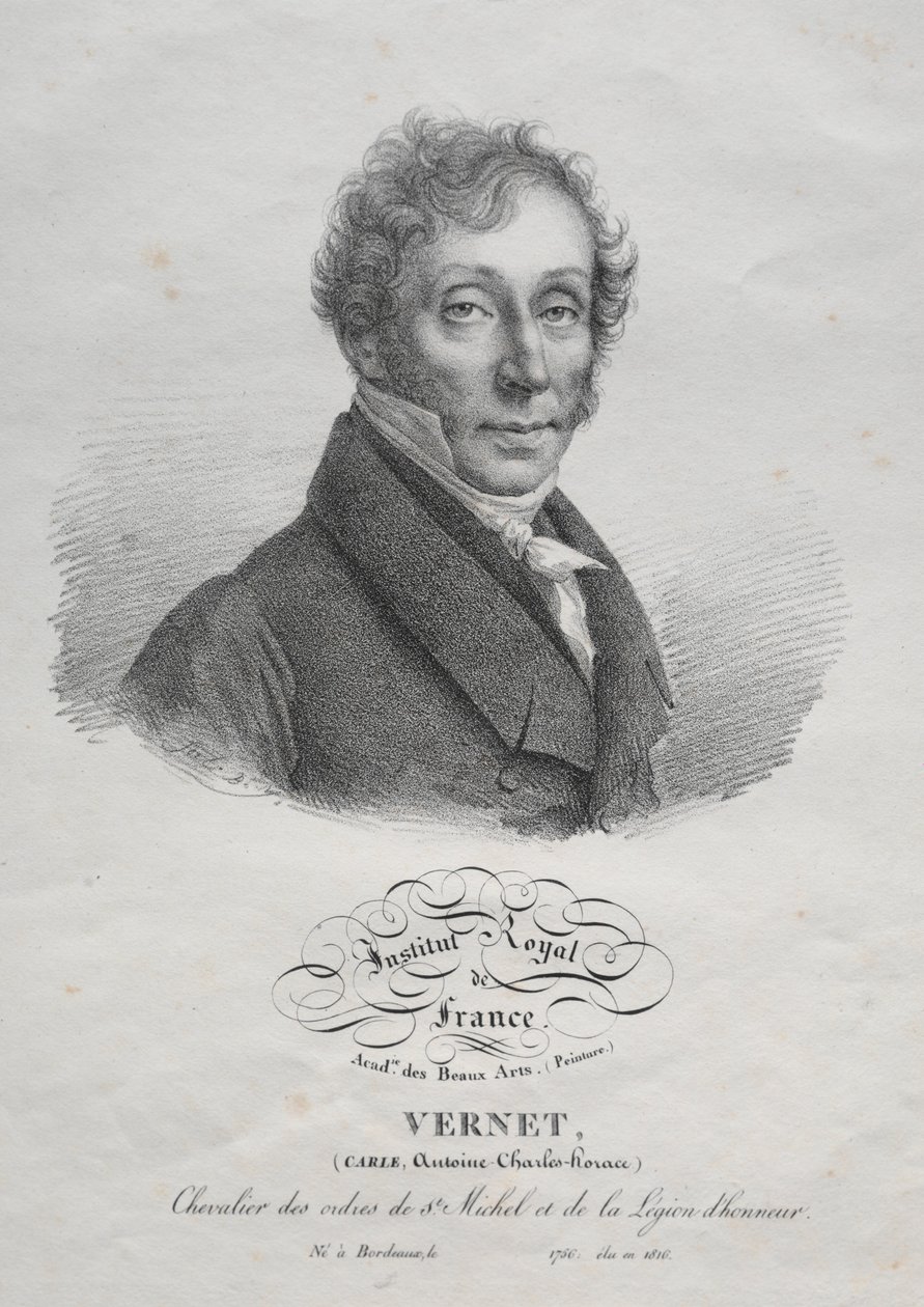 Carl Vernet, C. 1825. de Julien Leopold Boilly
