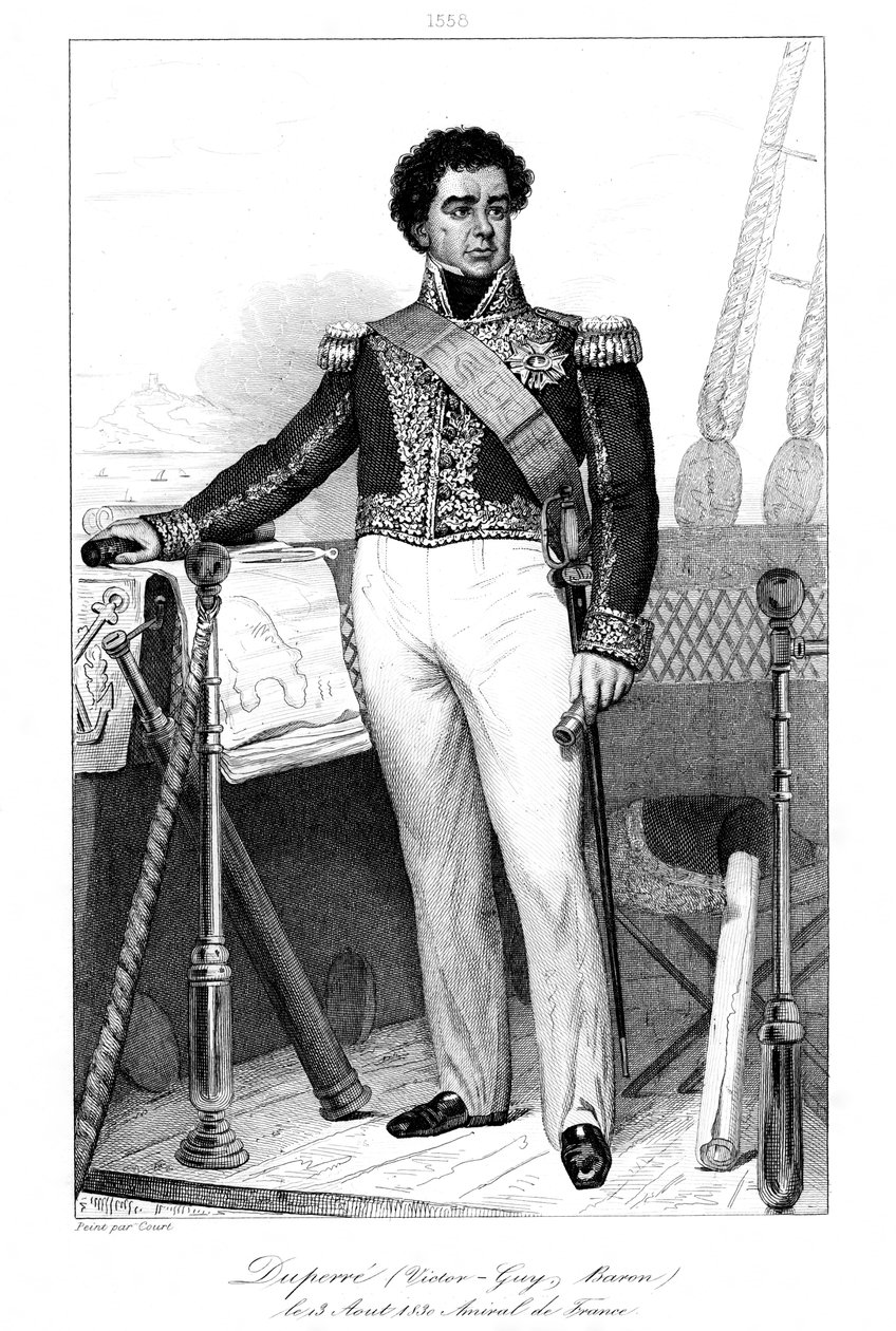 Guy-Victor Duperré 1775-1846, almirante francês, 1839. de Julien Leopold Boilly