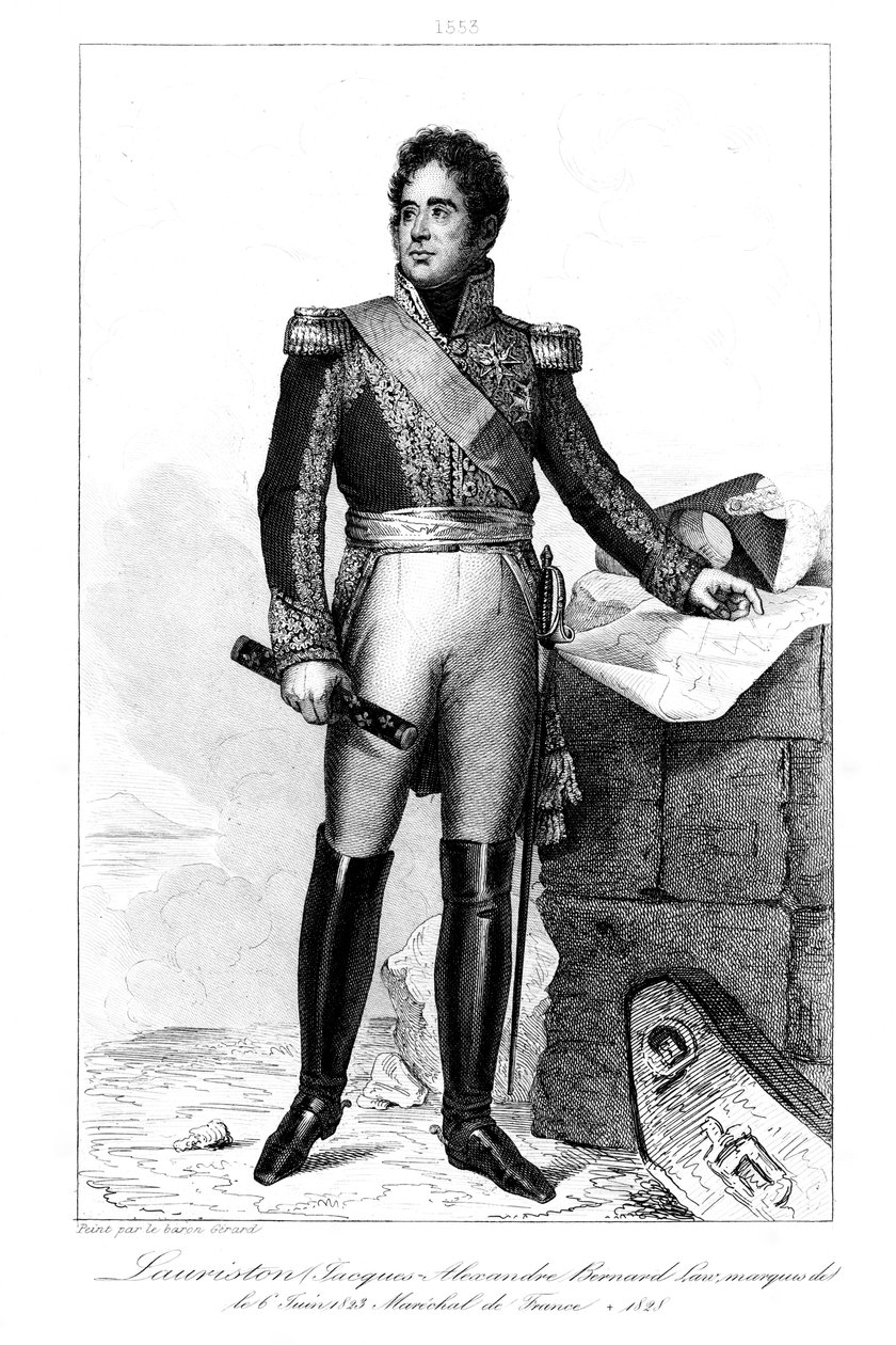 Jacques Lauriston 1768-1828, marquês de Lauriston, 1839. de Julien Leopold Boilly