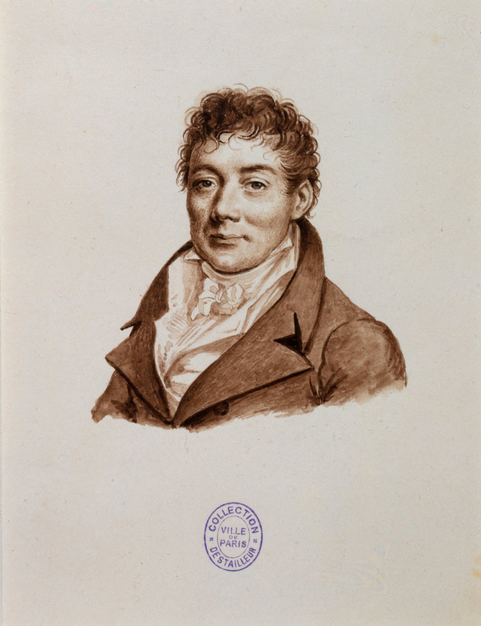 Retrato de Gosselin (Pascal-Fr.), sábio geógrafo, membro da Academia das Inscrições e Belas-Letras de Julien Leopold Boilly