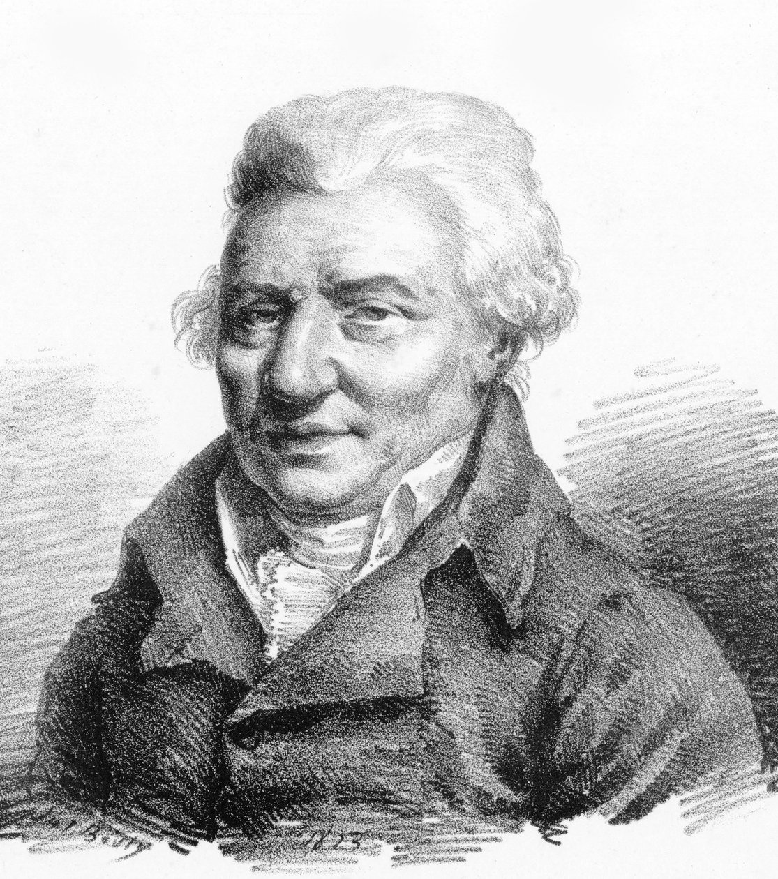 Retrato do compositor Pierre-Alexandre Monsigny 1729-1817, 1823. de Julien Leopold Boilly