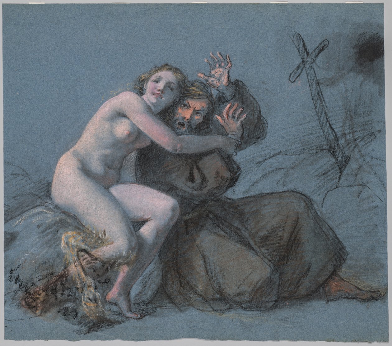 A Tentação de Santo António de Julien Leopold Boilly