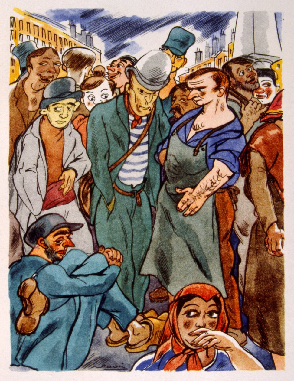 Vinhedo Francês. 1944. Ilustração do Pavilhão Julien de Julien Pavil