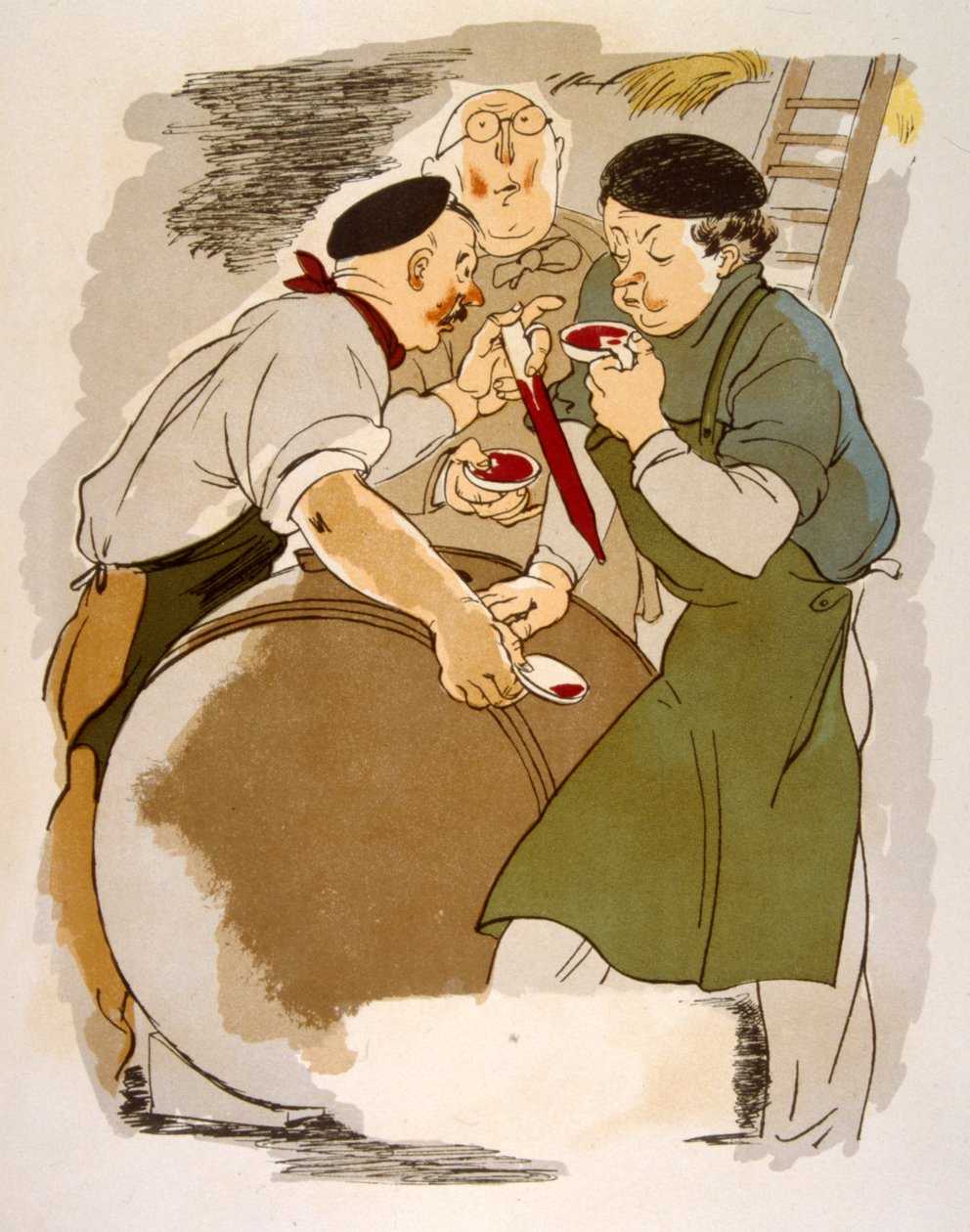 Ilustração Humorosa do Vinho 1946.Ilustração do Pavilhão de Julien de Julien Pavil