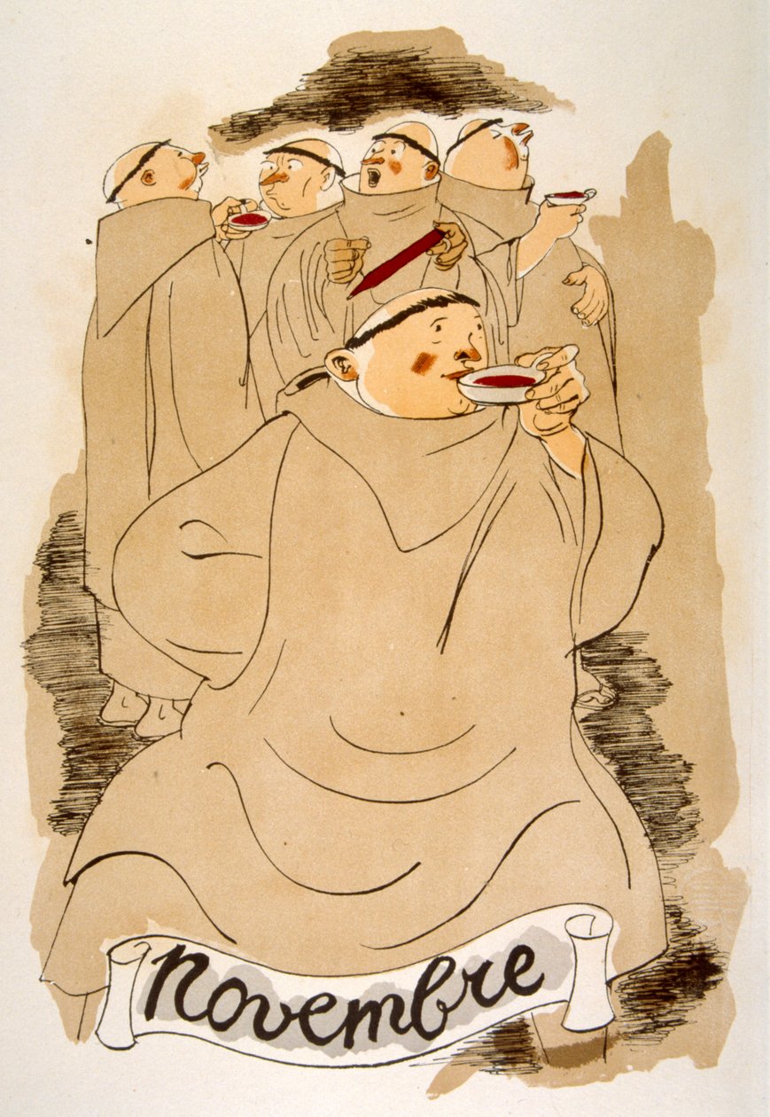 Ilustração Humorosa do Vinho 1946.Ilustração do Pavilhão Julien de Julien Pavil