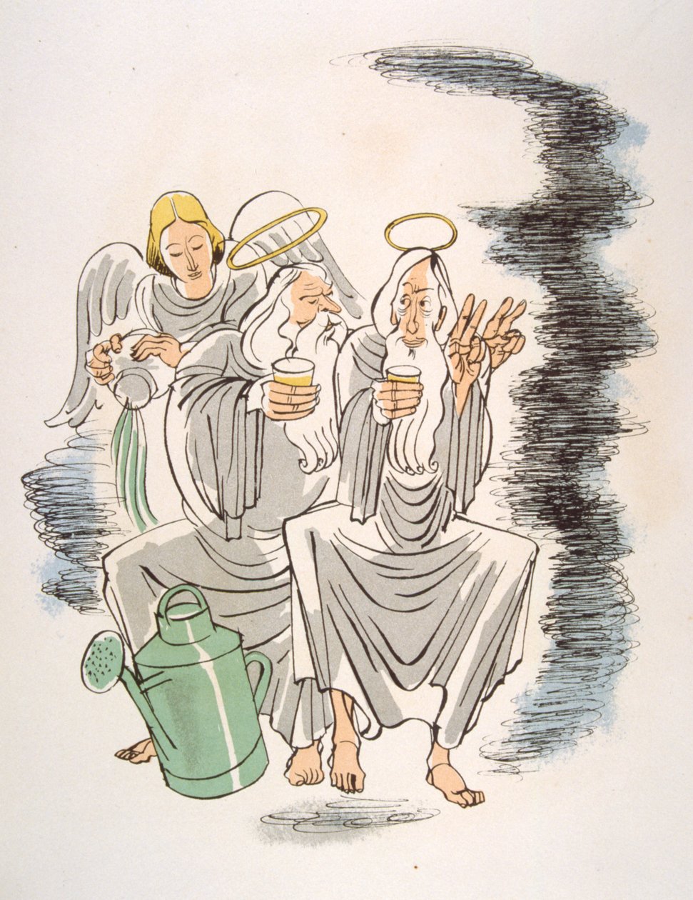 Ilustração Humorosa do Vinho 1946.Ilustração do Pavilhão Julien de Julien Pavil