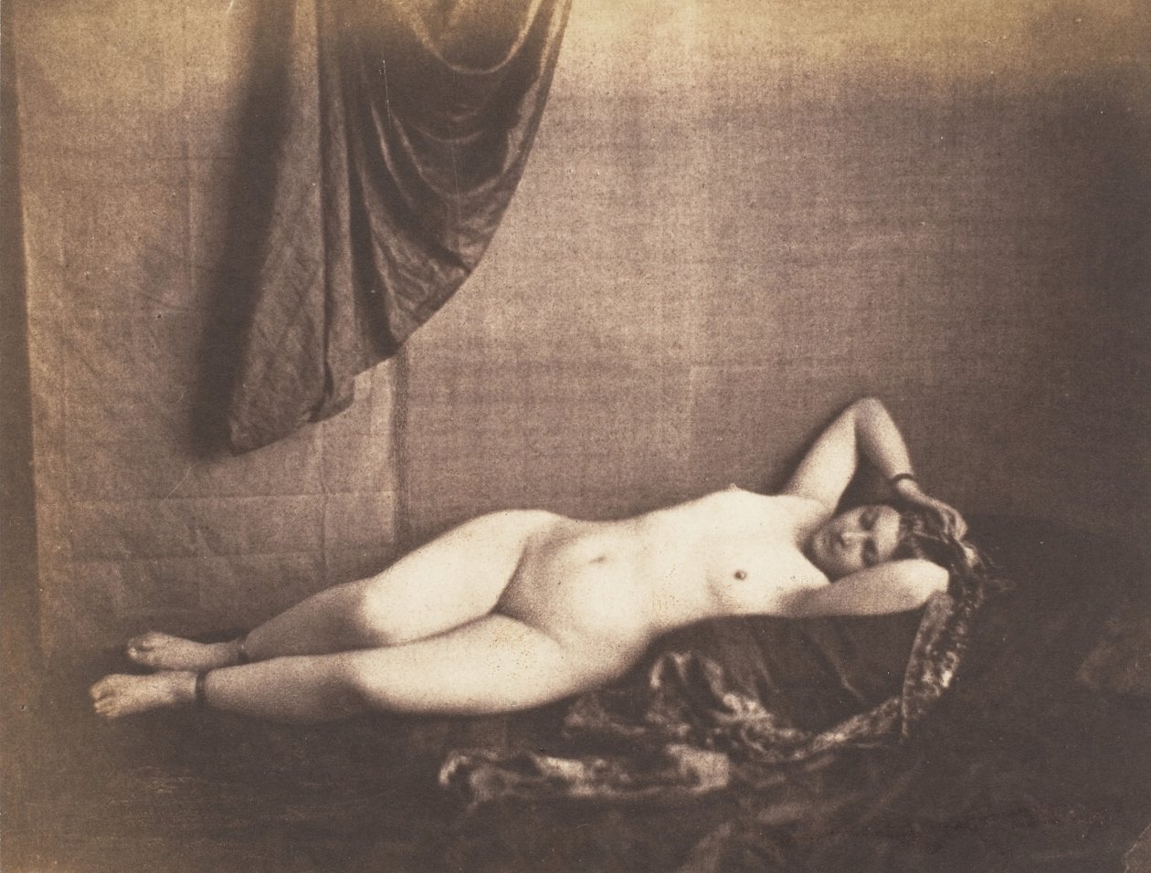 [Reclining Nude], 1851-53. de Julien Vallou de Villeneuve