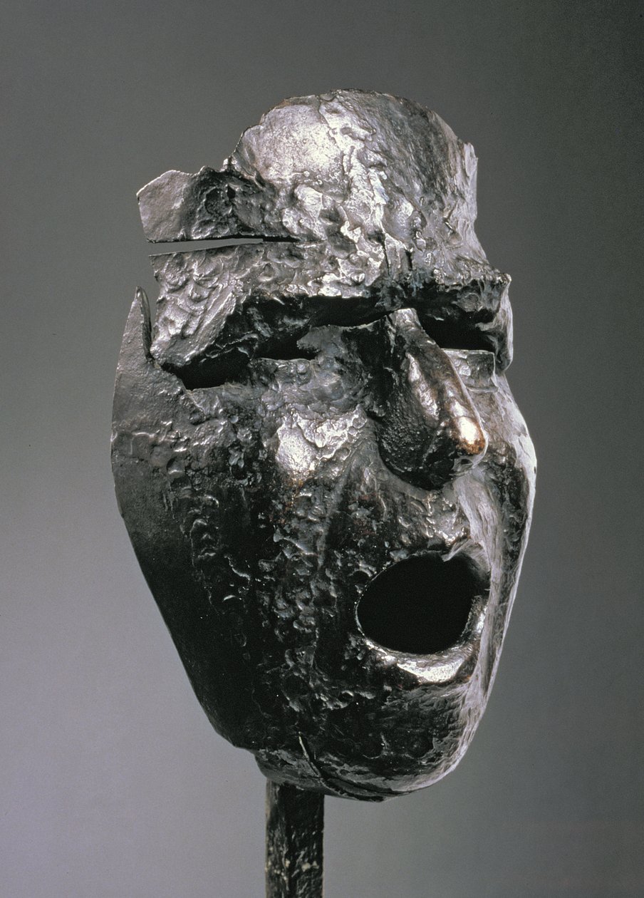 Máscara: O grito de Montserrat, c.1938-39 (bronze) de Julio Gonzalez