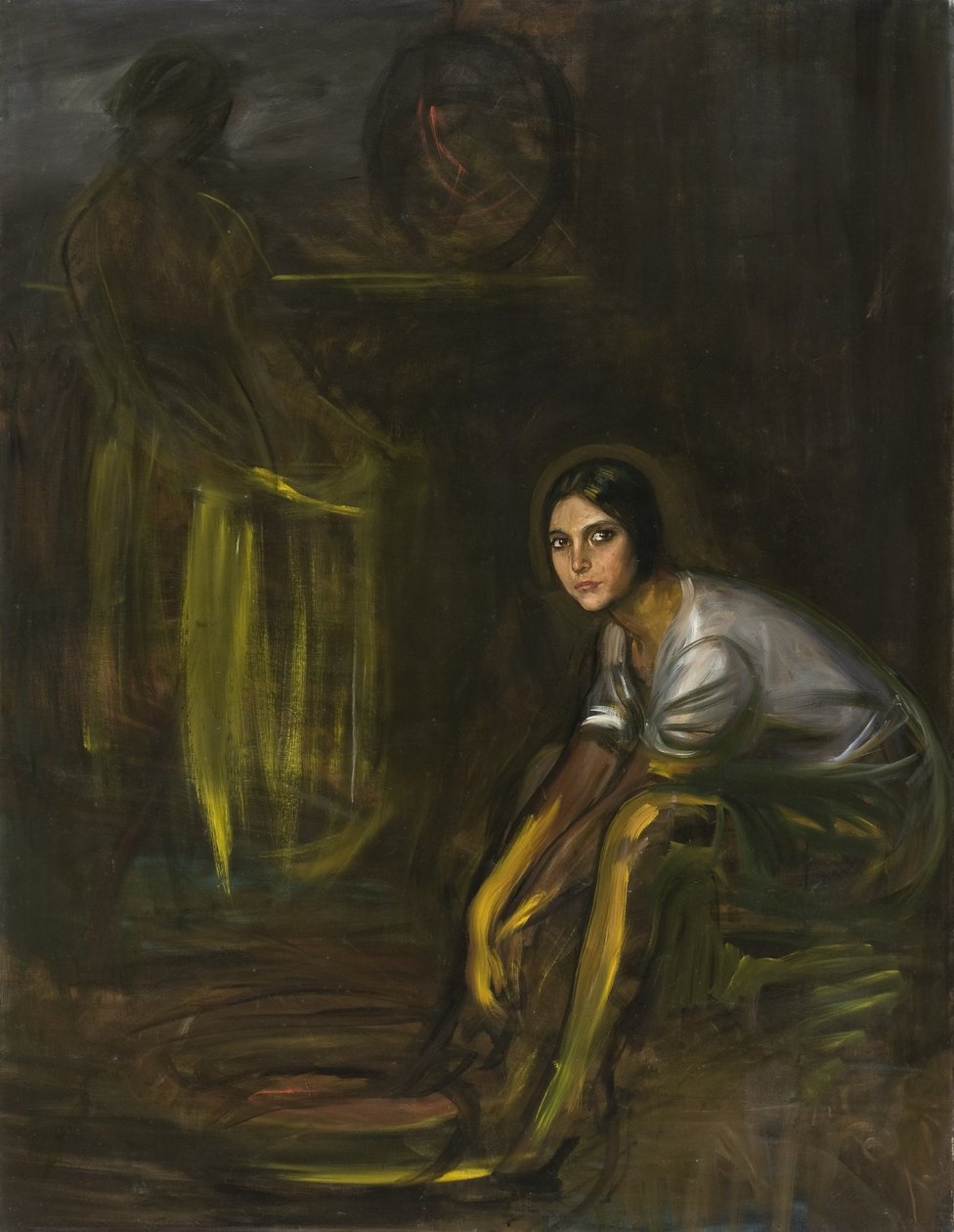 Composição com o pequeno piconera de Julio Romero de Torres