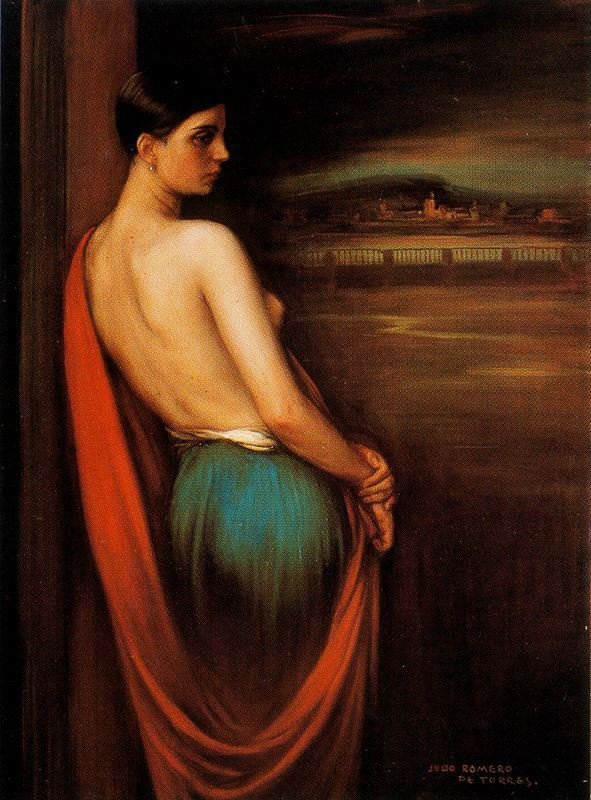 No banco de Julio Romero de Torres